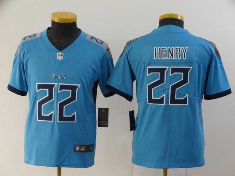 Youth Nike Titans 22 Derrick Henry Blue New Vapor Untouchable Player Limited Jersey,We sell and wholesale Youth Nike Titans 22 Derrick Henry Blue New Vapor Untouchable Player Limited Jersey on line form chian!
